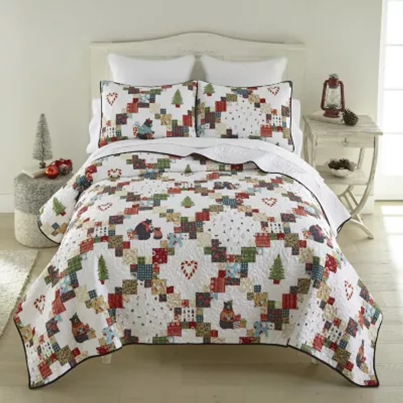 Your Lifestyle By Donna Sharp Holiday Love 2pc Twin Quilt Set Easy Care