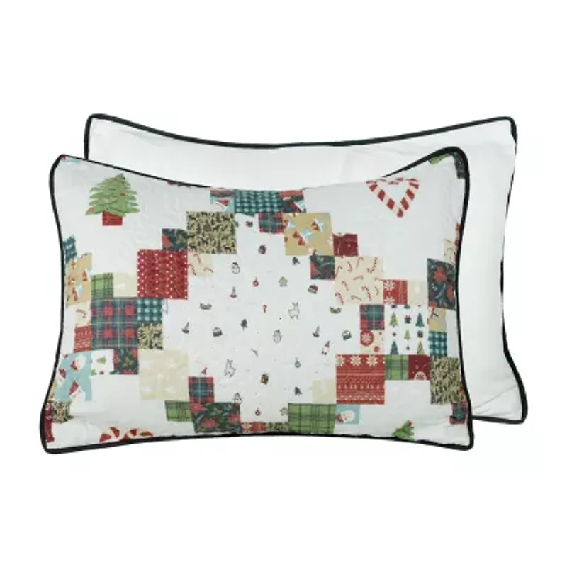 Your Lifestyle By Donna Sharp Holiday Love 2pc Twin Quilt Set Easy Care