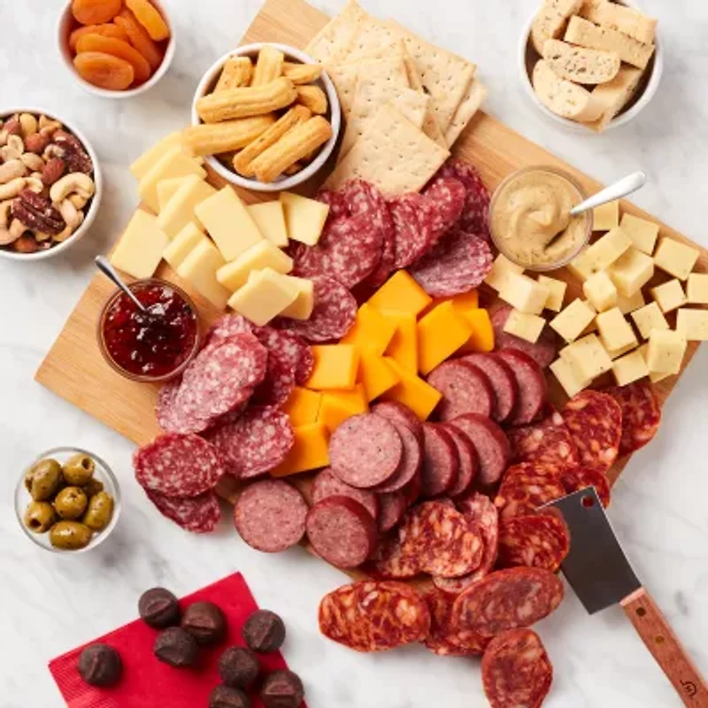 Hickory Farms Grand Meat and Cheese Gift Crate Set