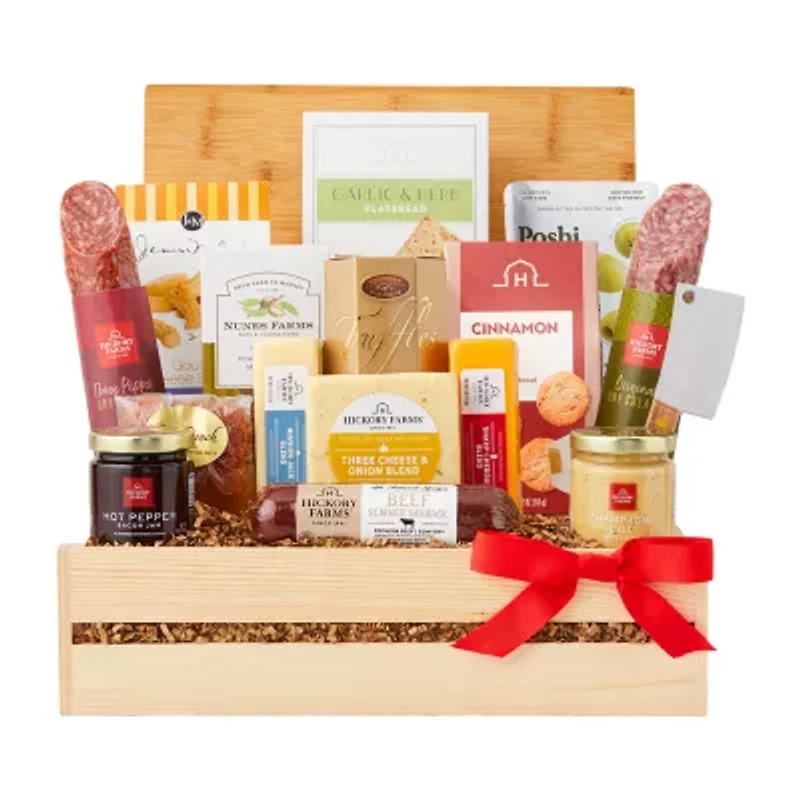 Hickory Farms Grand Meat and Cheese Gift Crate Set