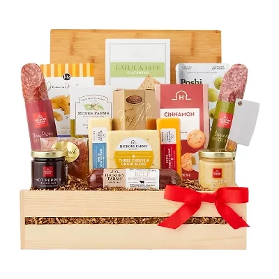 Hickory Farms Grand Meat and Cheese Gift Crate Set