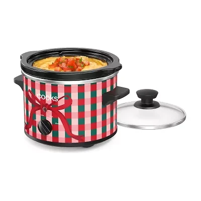 Cooks 1.5-Quart Gingham Bow Slow Cooker