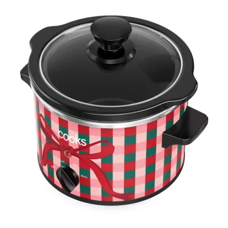 Cooks 1.5-Quart Gingham Bow Slow Cooker