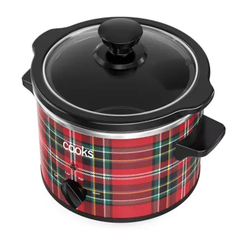 Cooks 1.5-Quart Plaid Slow Cooker
