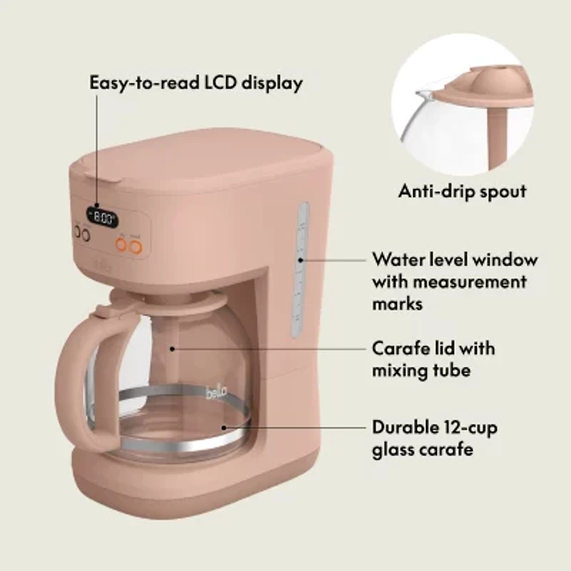 bella 12-Cup Programmable Coffee Maker