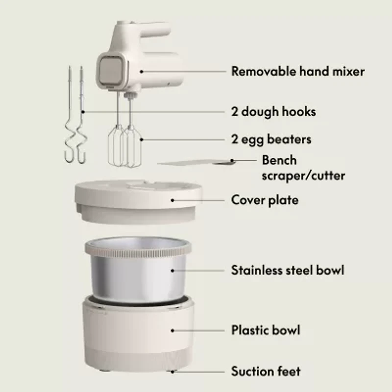 bella 3.5Quart Hand Stand Mixer