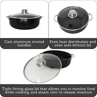 IMUSA Bistro Ceramic 4.4-qt. Caldero with Lid