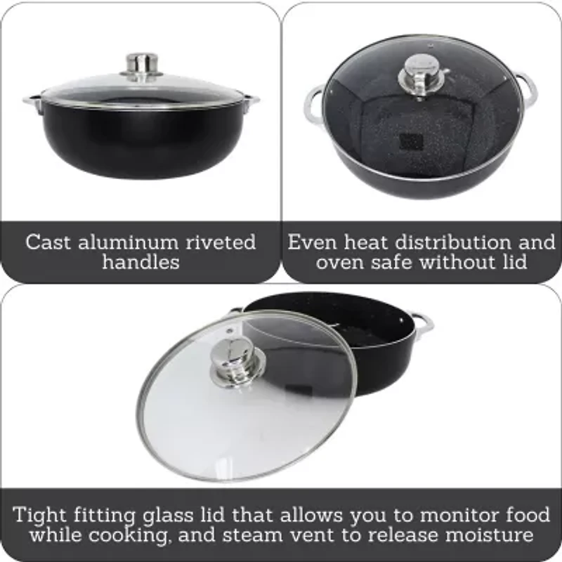 IMUSA Bistro Ceramic 6.9-qt. Caldero with Lid