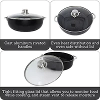 IMUSA Bistro Ceramic 6.9-qt. Caldero with Lid