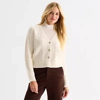 a.n.a Womens V Neck Long Sleeve Button Cardigan