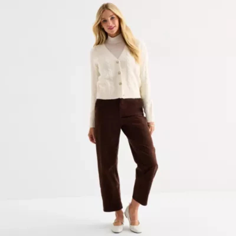 a.n.a Womens V Neck Long Sleeve Button Cardigan