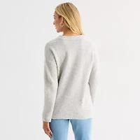 a.n.a Womens Crew Neck Long Sleeve Pullover Sweater