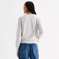 a.n.a Womens Henley Neck Long Sleeve Pullover Sweater