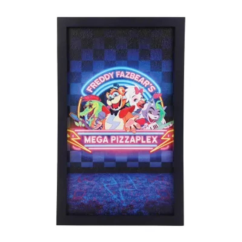 Mega Pizzaplex Black Wooden Frame Wall Art Wall Frame