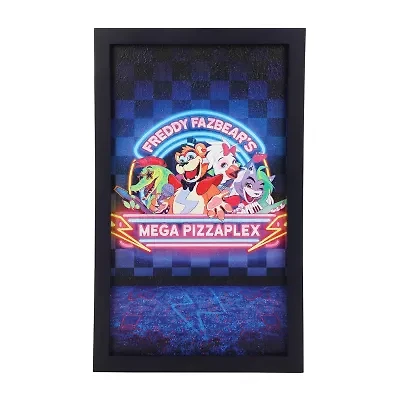 Mega Pizzaplex Black Wooden Frame Wall Art Wall Frame