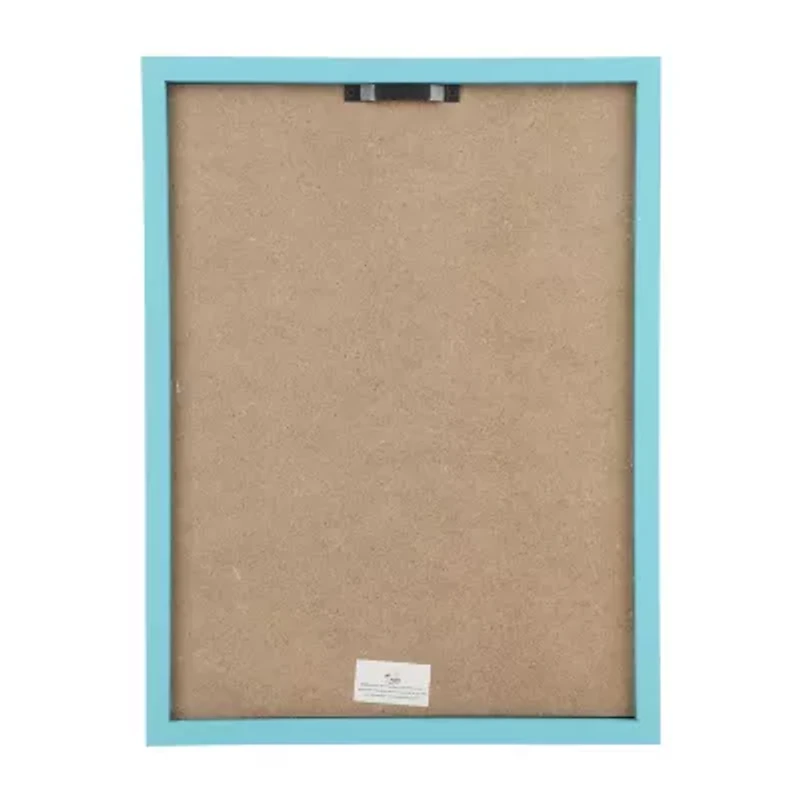 Oh The Places You'Ll Go Framed Book Cover Replica Turquoise Wooden Frame Wall Art Wall Frame