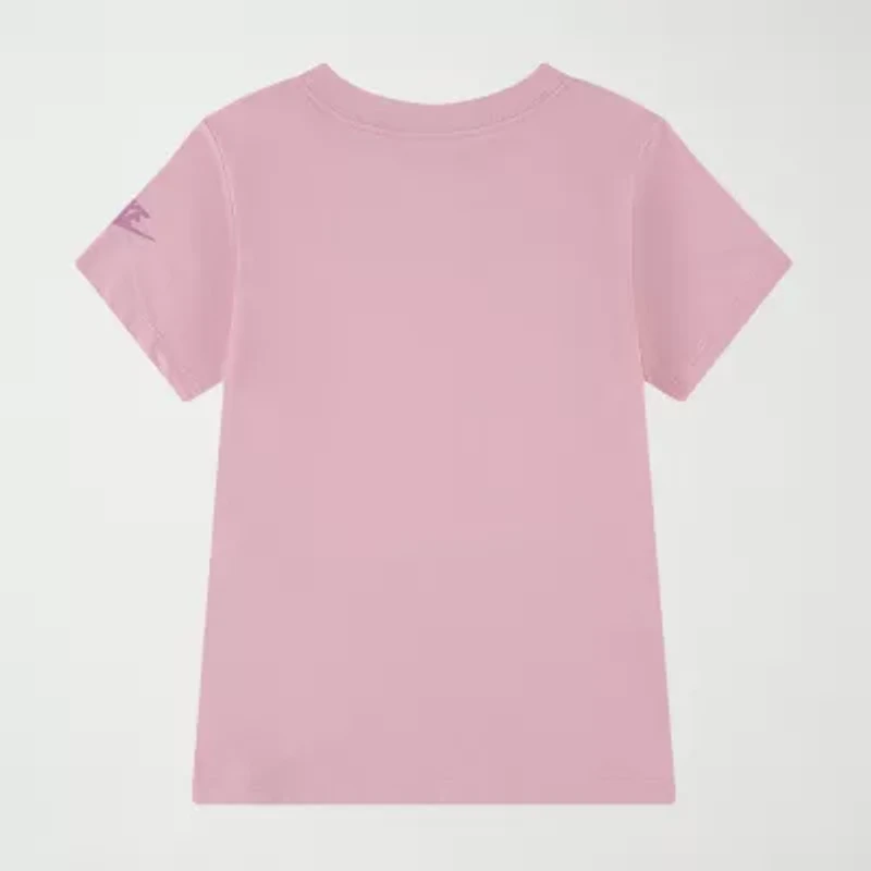 Nike Little Girls Crew Neck Short Sleeve Regular Fit Graphic T-Shirt