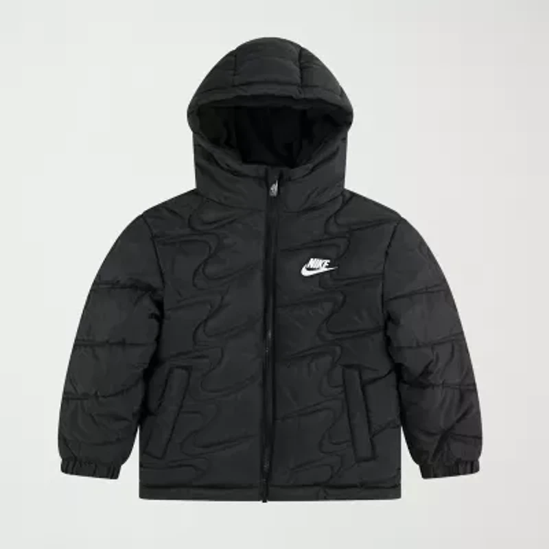 Nike Little Boys Hooded Heavyweight Quilted Jacket