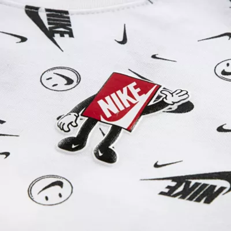 Nike Little Boys Crew Neck Short Sleeve Regular Fit Graphic T-Shirt