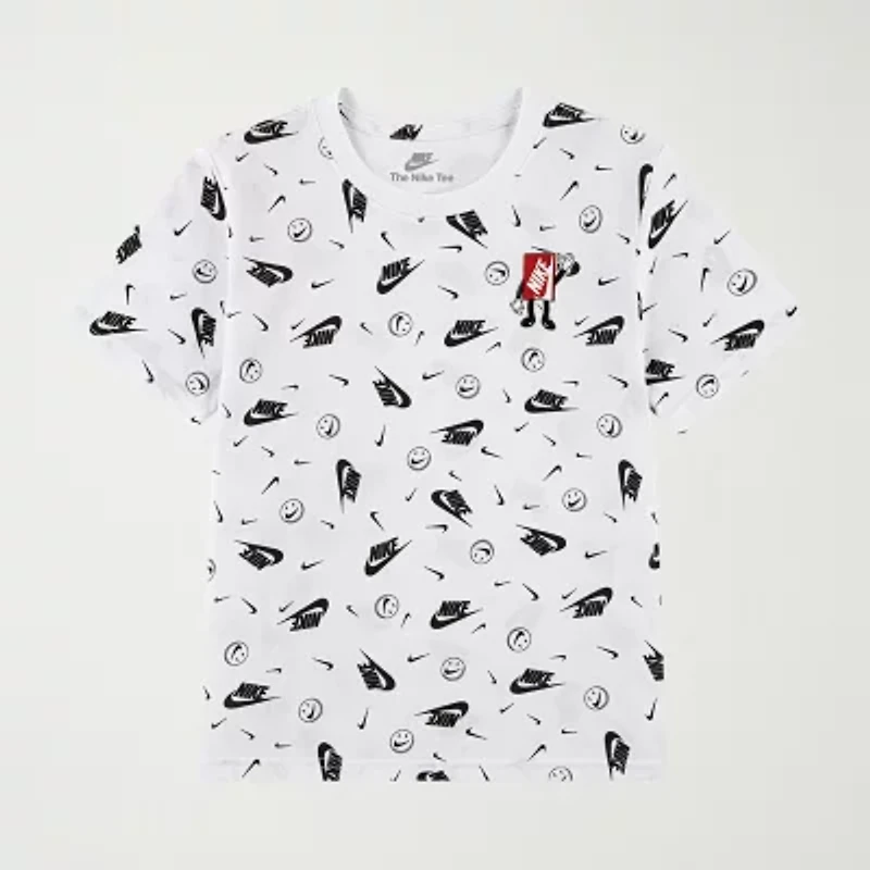 Nike Little Boys Crew Neck Short Sleeve Regular Fit Graphic T-Shirt