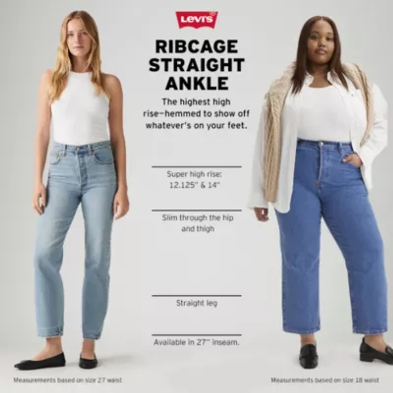 Levi's® Women's High Rise Ribcage Straight Ankle Jeans