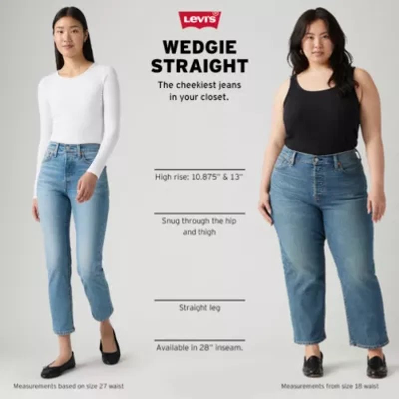 Levi's® Wedgie Straight Womens High Rise Straight Leg Jean