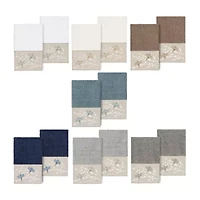 Linum Home Textiles Braelyn 2-pc. Embellished Hand Towel