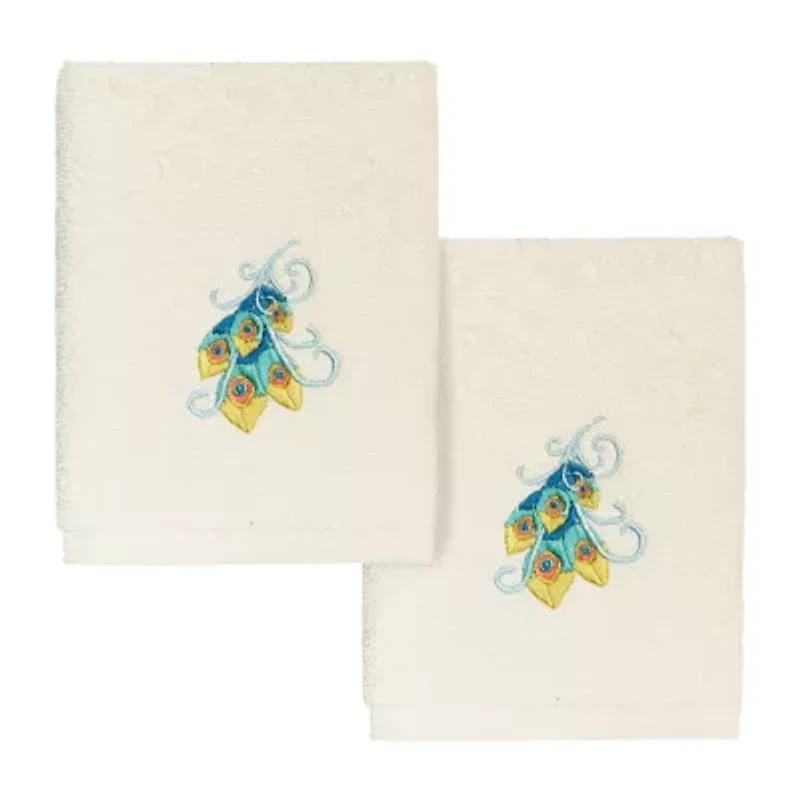 Linum Home Textiles Penelope 2-pc. Embellished Washcloth