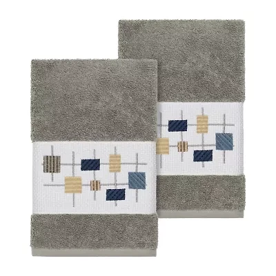 Linum Home Textiles Khloe 2-pc. Embellished Hand Towel