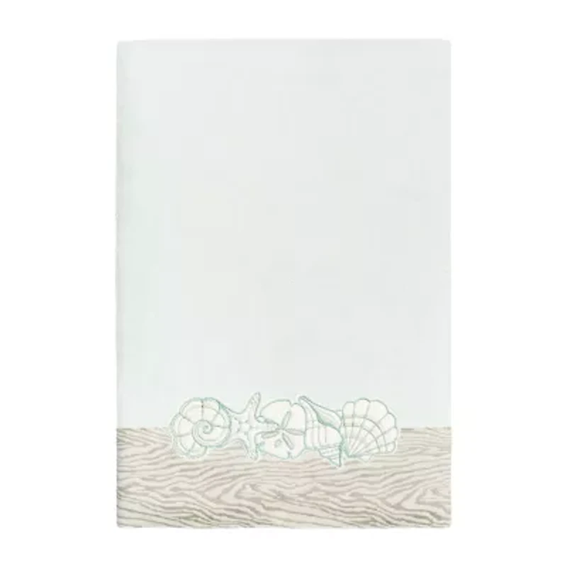 Linum Home Textiles Shell Row 2-pc. Embellished Bath Towel