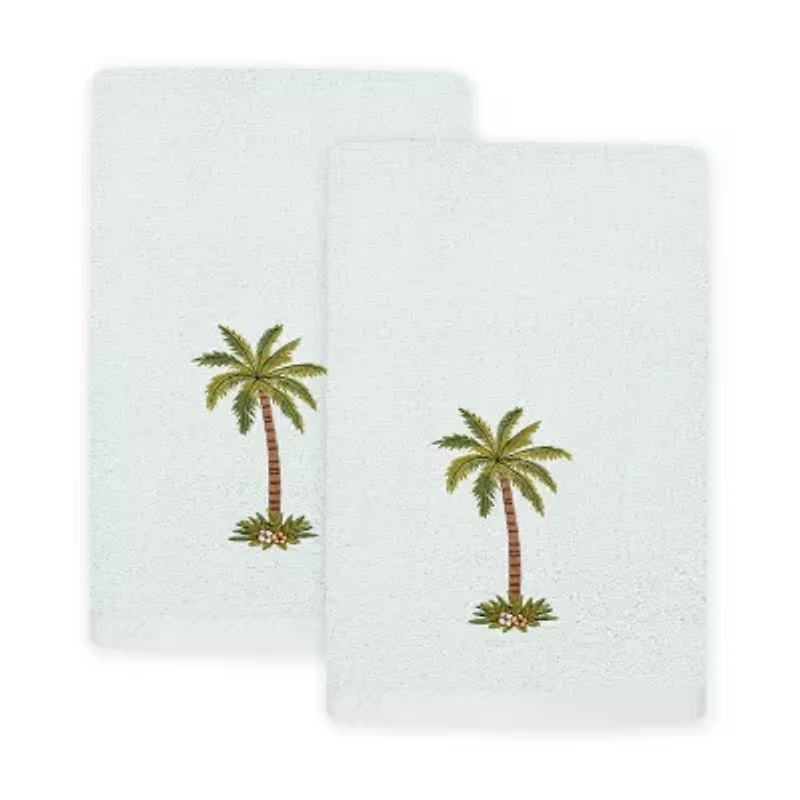 Linum Home Textiles Palmera 2-pc. Embellished Fingertip Towel