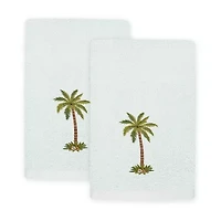 Linum Home Textiles Palmera 2-pc. Embellished Fingertip Towel