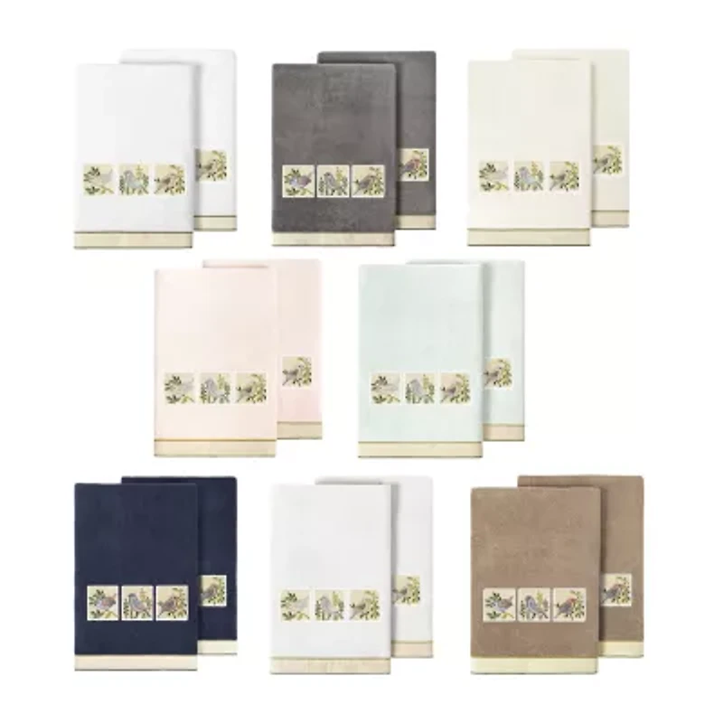 Linum Home Textiles Belinda 2-pc. Embellished Animal Bath Towel