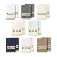 Linum Home Textiles Belinda 2-pc. Embellished Animal Bath Towel