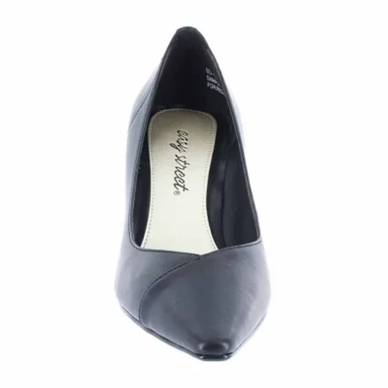 Easy Street Chiffon Womens Pointed Stiletto Heel Pumps