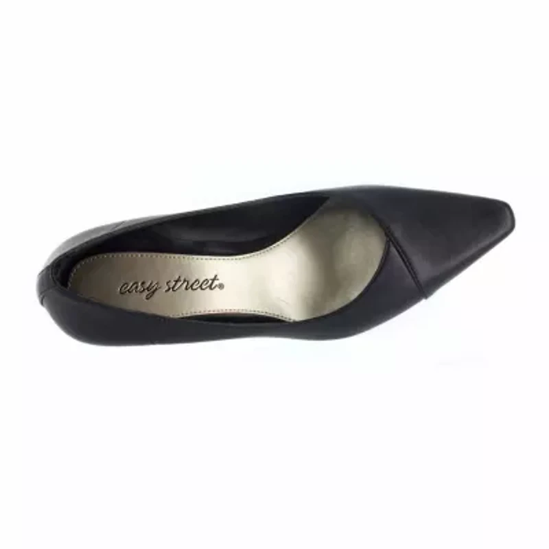Easy Street Chiffon Womens Pointed Stiletto Heel Pumps