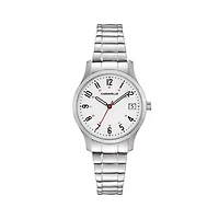 Caravelle Designed By Bulova Womens Silver Tone Stainless Steel Bracelet Watch 43m119