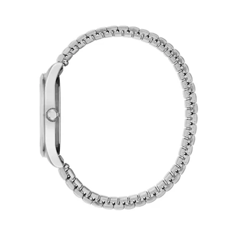 Caravelle Designed By Bulova Womens Silver Tone Stainless Steel Bracelet Watch 43m119