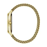 Caravelle Designed By Bulova Mens Gold Tone Stainless Steel Bracelet Watch 44b117