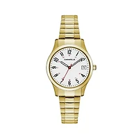 Caravelle Designed By Bulova Womens Gold Tone Stainless Steel Expansion Watch 44m113