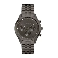 Caravelle Designed By Bulova Mens Chronograph Stainless Steel Bracelet Watch 45a141