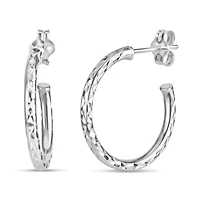Sterling Silver 20.3mm Stud Earrings