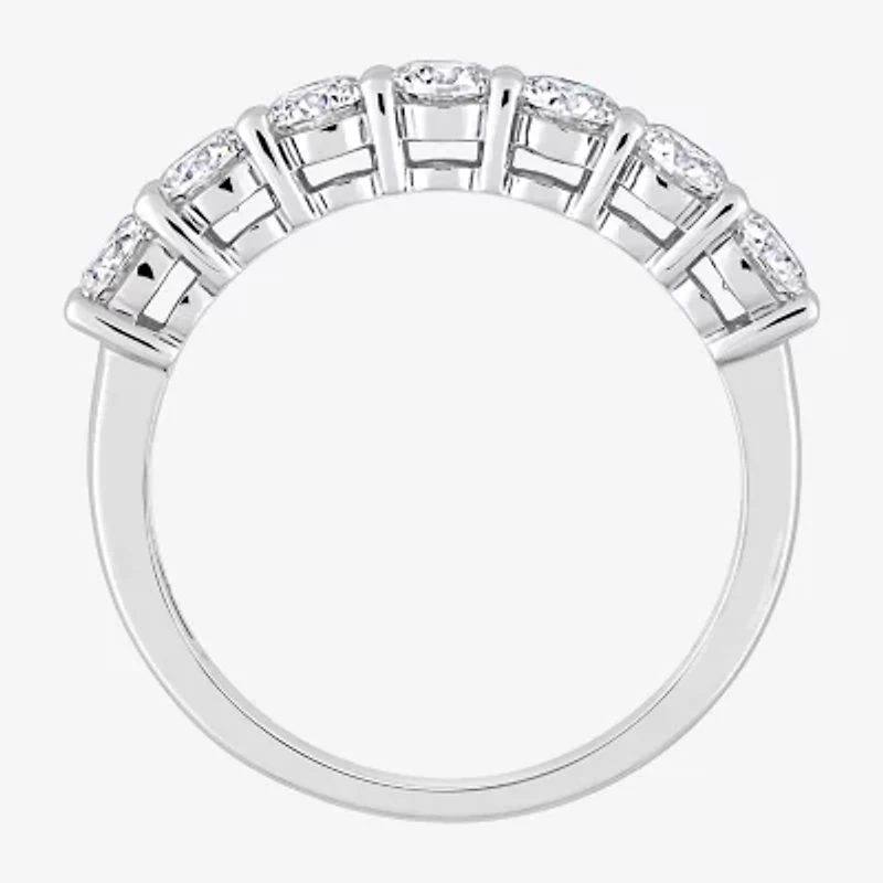 Womens 1 CT. T.W. Lab Created White Moissanite 10K Gold Eternity Band