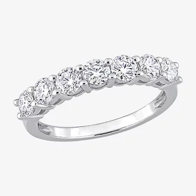 Womens 1 CT. T.W. Lab Created White Moissanite 10K Gold Eternity Band