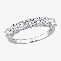 Womens 1 CT. T.W. Lab Created White Moissanite 10K Gold Eternity Band