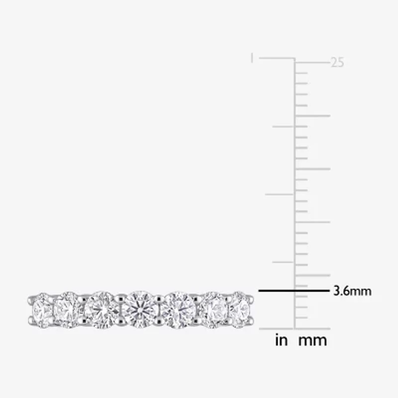 Womens 1 CT. T.W. Lab Created White Moissanite 10K Gold Eternity Band