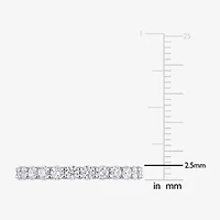 Womens 2.5MM 1 1/2 CT. T.W. Lab Created White Moissanite 10K Gold Eternity Band