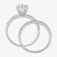Womens 1/ CT. T.W. Lab Created White Moissanite 14K Gold Bridal Set