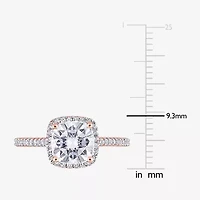Womens 1/4 CT. T.W. Lab Created White Moissanite 14K Gold Engagement Ring
