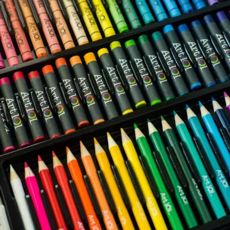 Art 101 Budding Artist Pop-Up Easel 150 Piece Doodle and Color Art Set